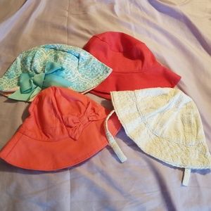 4 Girl hats